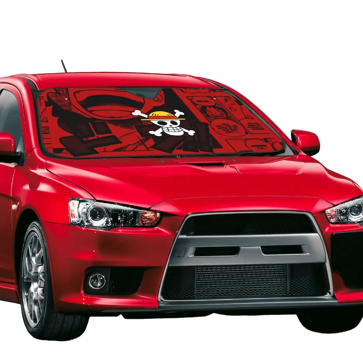 Uma peça bandeira pirata engraçado pára-brisa pára-sol 70x130cm folha de alumínio janela do carro pára-brisas capa persianas