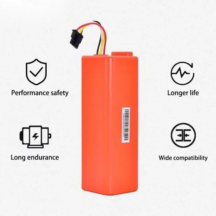 Batteria di ricambio per aspirapolvere robotico 14.4V BRR-2P4S-5200S per parti Xiaomi Roborock S55 S60 S65 S50 S51 S5 1 S 1ST MAX S6