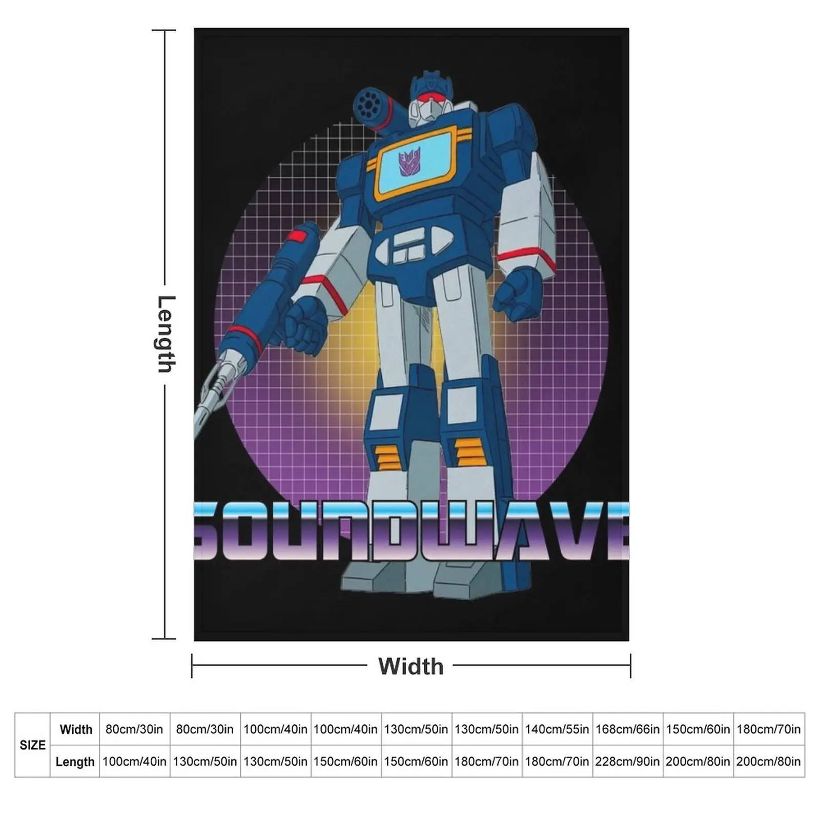 Soundwave Decepticon Transformer G1 Throw Blanket christmas gifts Hairys Blankets