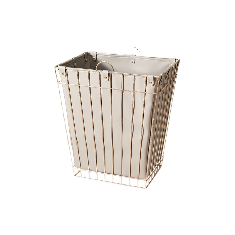 ZL Dirty Clothes Basket Clothes Storage Basket Large Leather Bedroom Creative Dirty Clothes Bucket