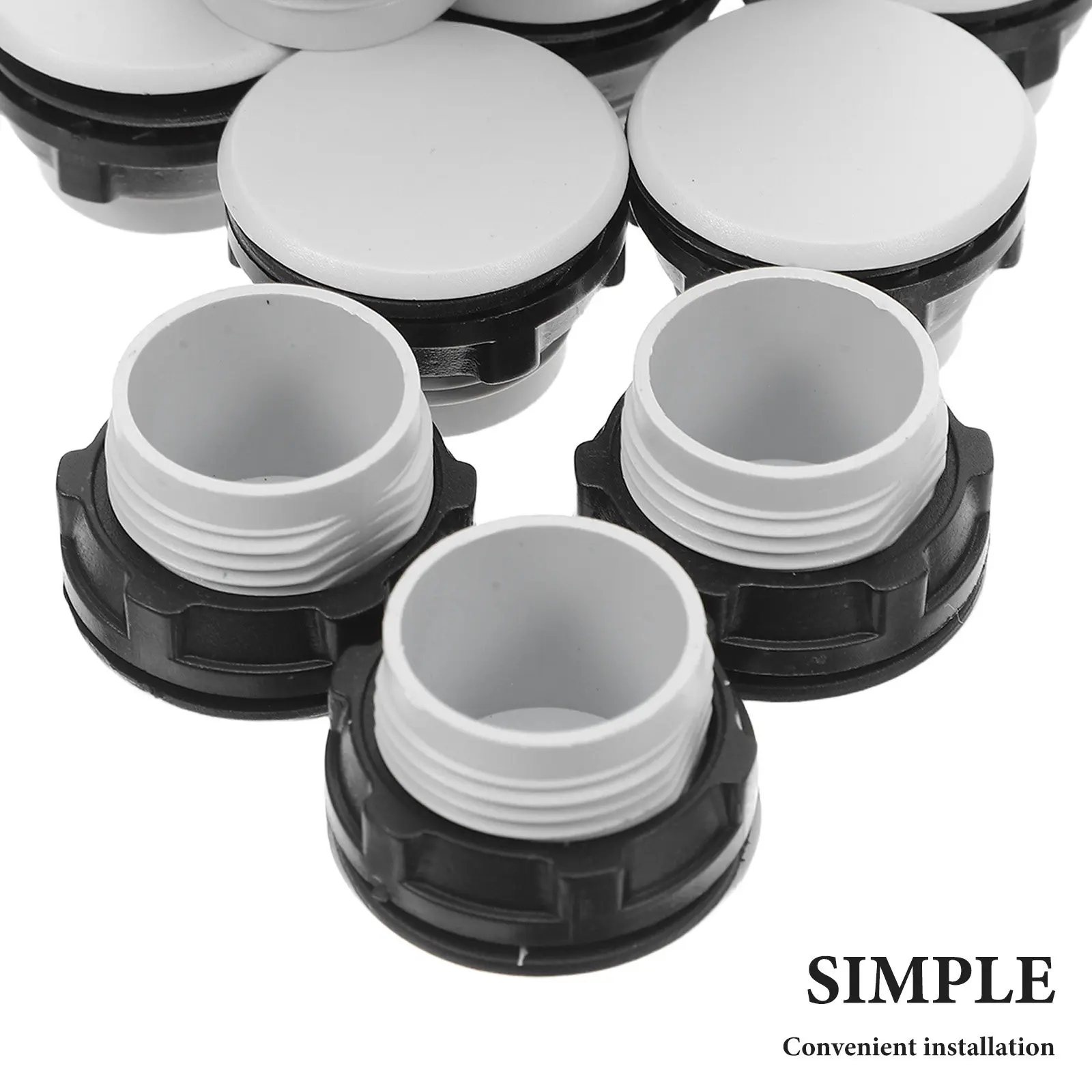 50Pcs Plastic Switch Hole Plug Electrical Panel Safety Cover Waterproof Push Button Cap Distribution Box Panel Mount Switch