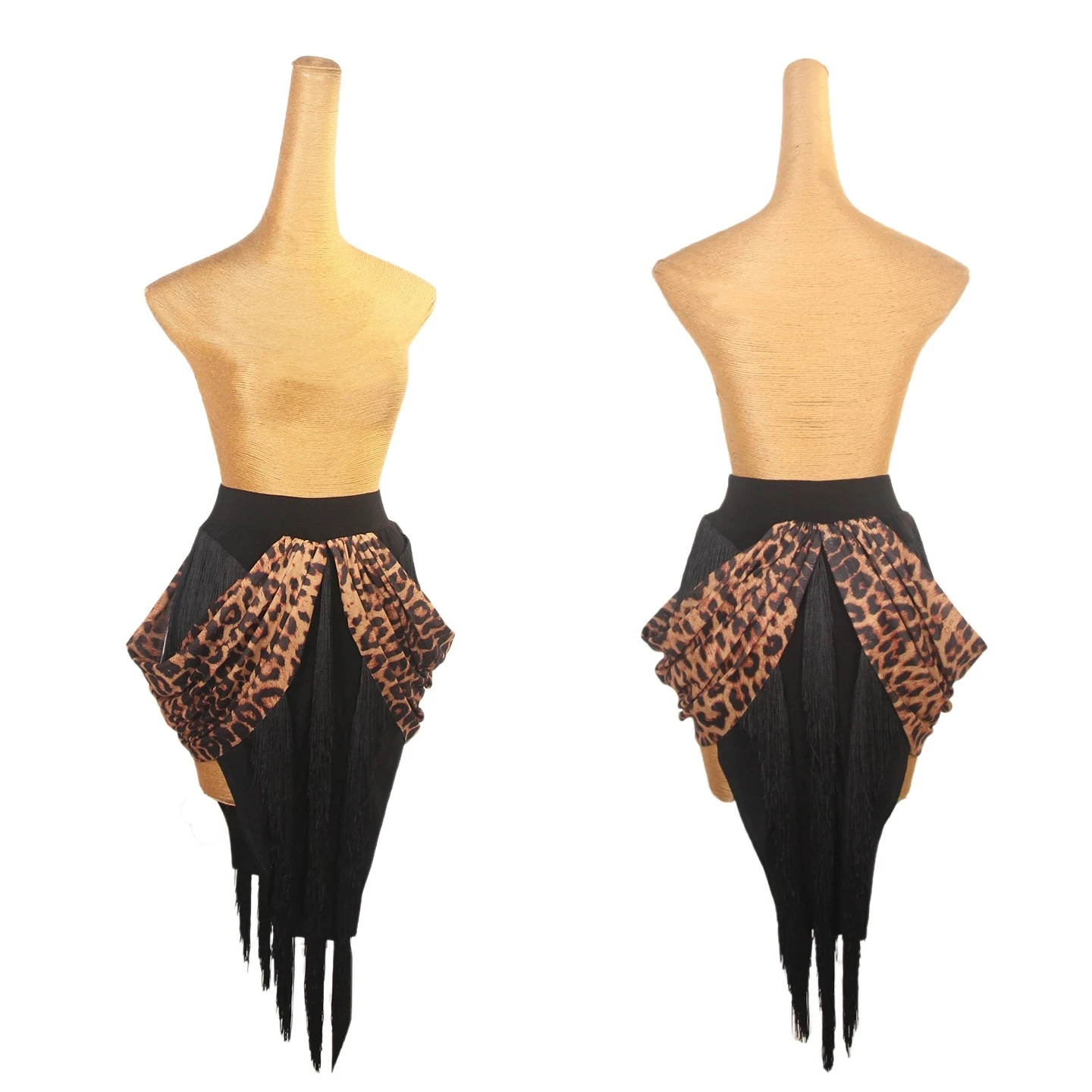 Latin Dance Rock Frauen Cha Cha Rumba Samba Dance Performance Kleidung Erwachsene Latin Dance Praxis Kleidung Leopard Rock DNV24775