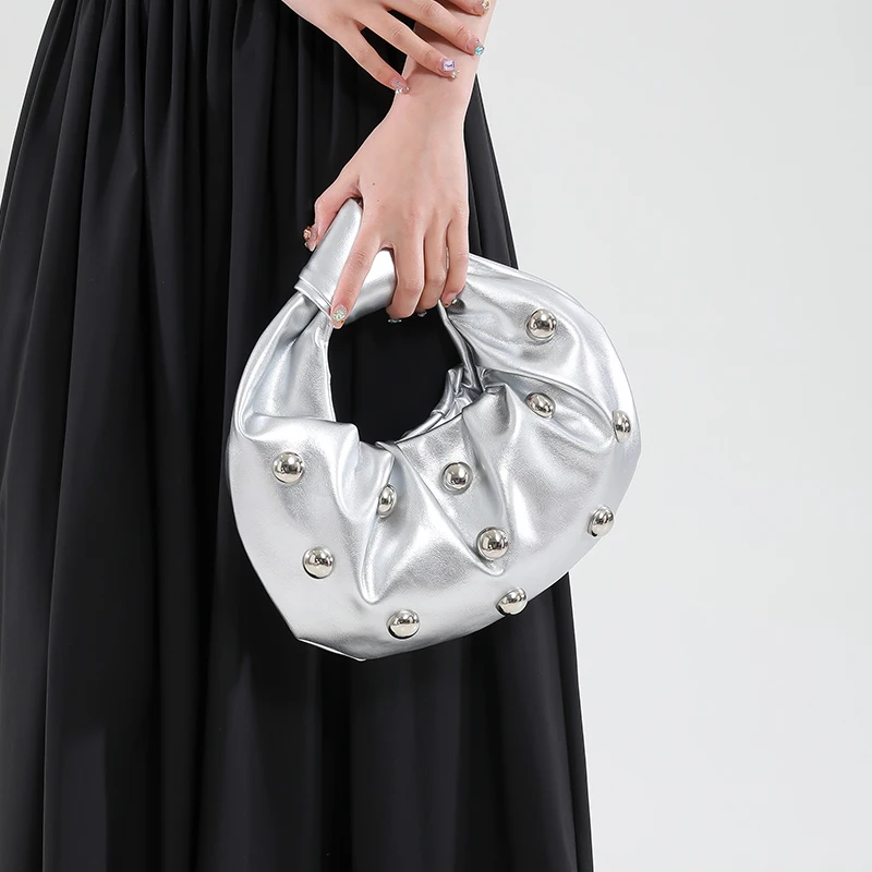 

2025 Fashion Knotted bag luxury designer handbag brand women tote bag lady shoulder bags PU spring bags leather casual handbag