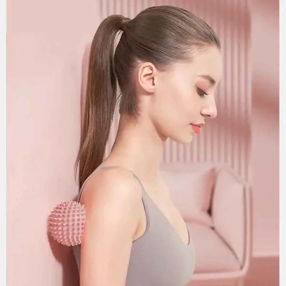 ลูกบอลนวดหลายสี ลูกบอลหนามแบบเม่น สำหรับนวดเนื้อเยื่อชั้นลึก บรรเทาอาการปวดกล้ามเนื้อ ฟื้นฟูกล้ามเนื้อ ทนทาน