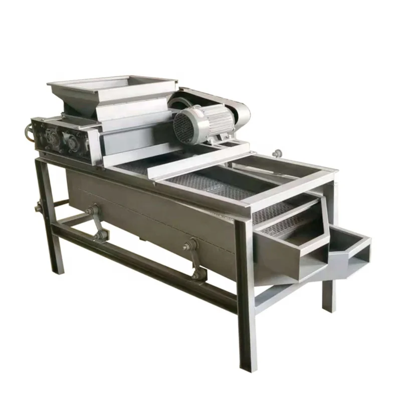 Almond Crushing Machine Line Cracking Machine Macadamia Nut Cracker Machine for Commercial Kitchen FL Customized