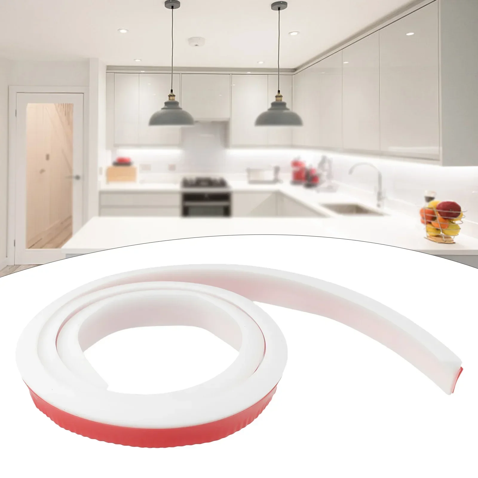 1pcs  Silicone Water Stopper Retaining Strip Seal Strip Shower Dam Flood Barrier Dry/Wet Separation Bathroom Accessories