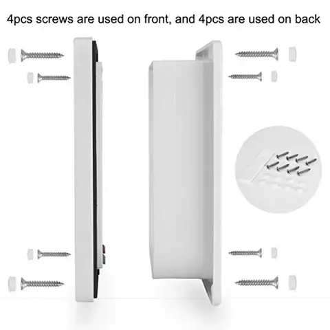 Hund Kattlucka med 4-vägs säkerhetslås Lucka för hund Katter Kattunge ABS Plast Liten Husdjursgrind Dörrsats Katt Hund Lucka 8 best sales handdörr - №2