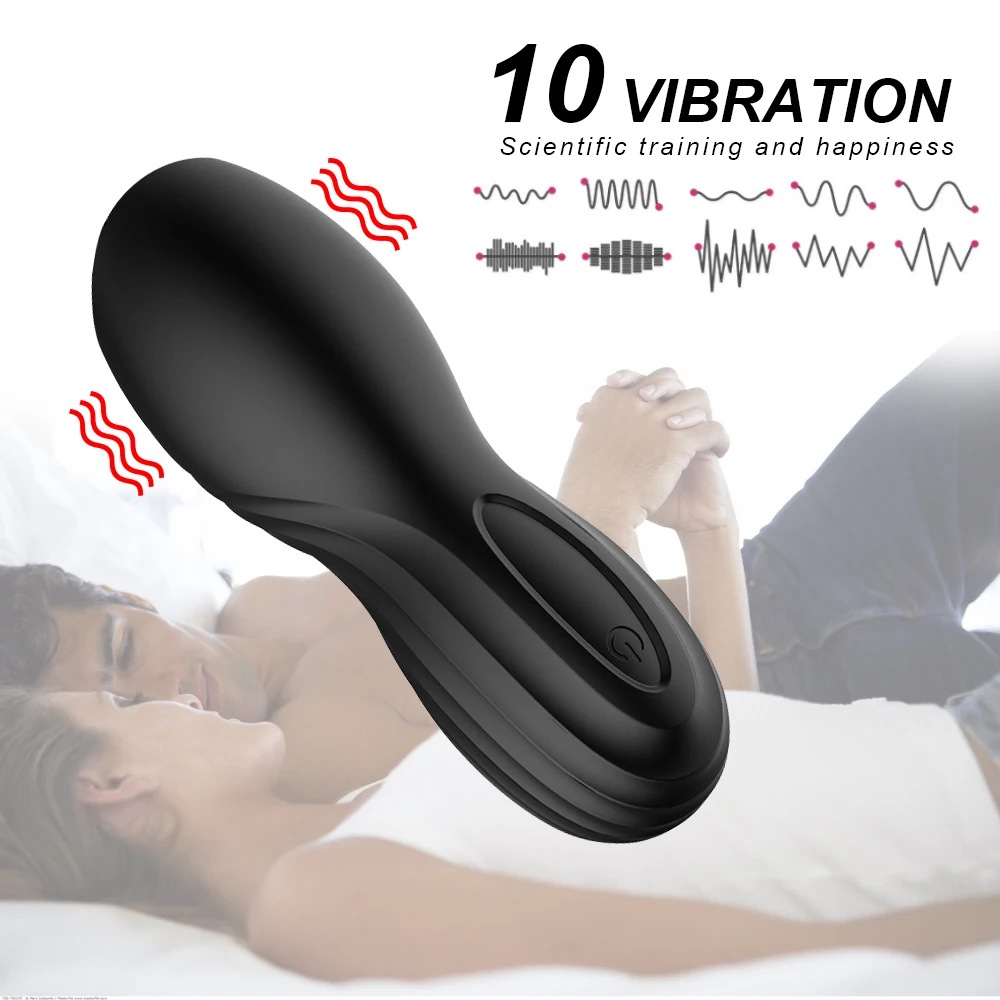 10 Modes Penis Delay Trainer Vibrator Male Masturbator Automatic Oral Climax Sex Glans Stimulate Massager Adult Sex Toys for Men