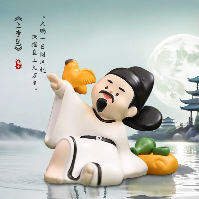 

Li Bai Poet Blind Box Figure Chinese Style Creative Cultural Collectible Ancient Literature Gift Inspirational Birthday