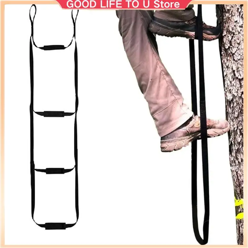 

Portable Tree Climbing Aider With Anti-Skidding Steps For Rock Caving Canyoning Rope Lader-ABGL