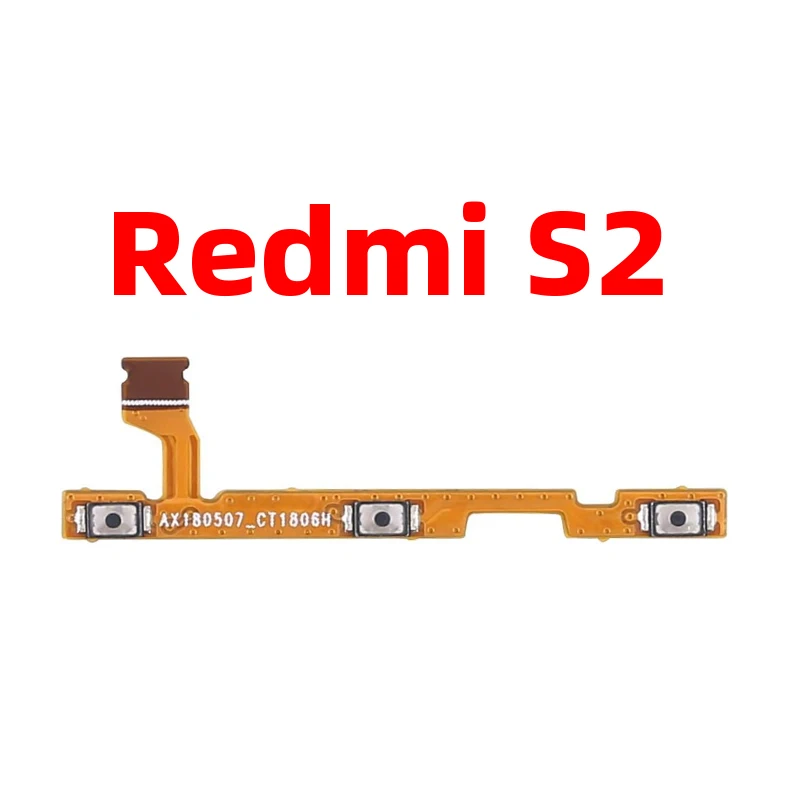 Xiaomi redmi için S2 güç kapalı ses kamera anahtar düğmesi anahtarı Flex kablo değiştirme