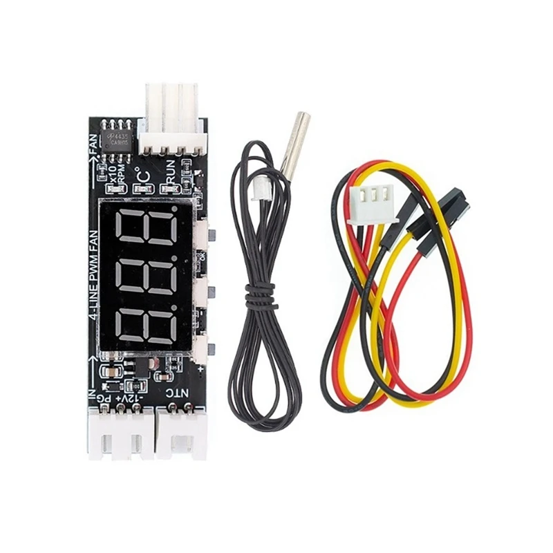 12V Pwm 4-draads Ventilator Temperatuurregeling Snelheidsregelaar Chassis Ruisonderdrukking Module Ondersteuning Ventilator Snelheidsregeling, Eenvoudig Te Gebruiken