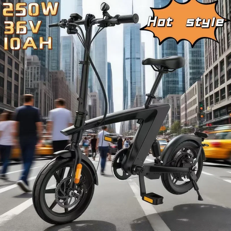 

Hot-selling Folding 14-inch ebike city pedal 250W36V10AH Removable Battery Foldable E-bike