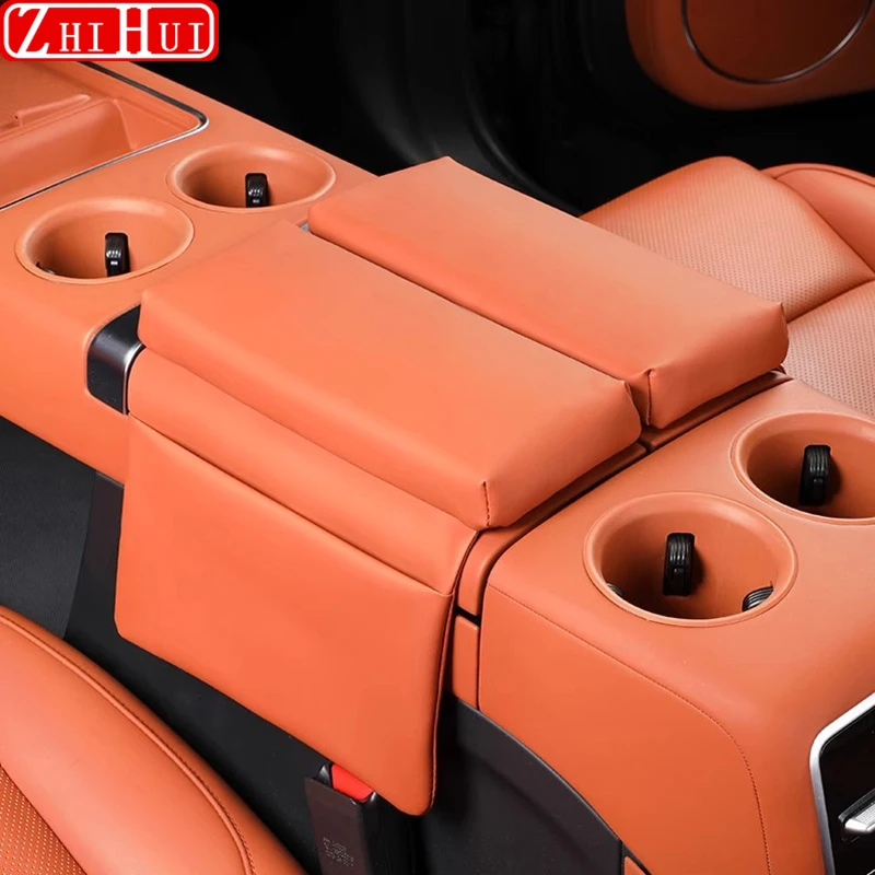 

For Li Lixiang L6 L7 L8 L9 Car Styling Armrest Box Height Increase Pad Leather Protective Cover Storage Bag Auto Accessories