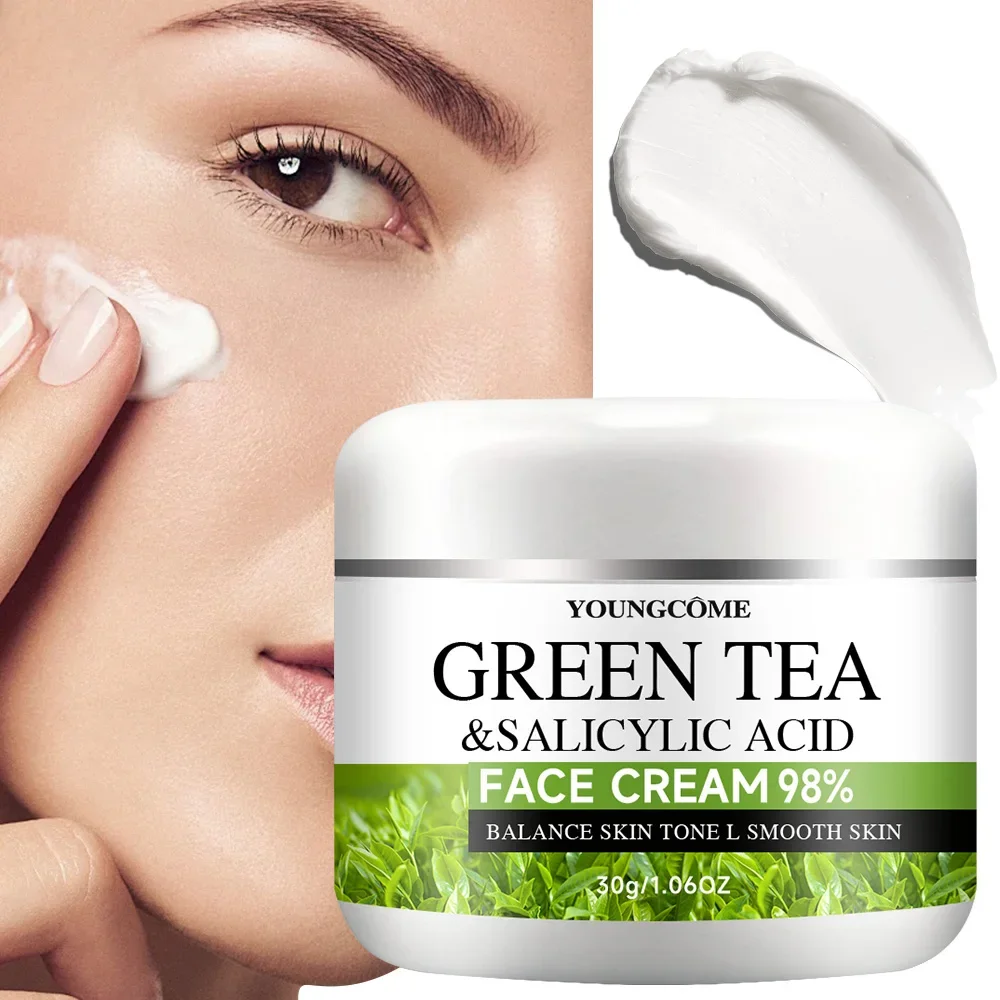 YOUNGCOME Green Tea Face Cream Skincare Anti-aging Moisturizing Nourishing Firming Facial Cream Skin Care for Beauty