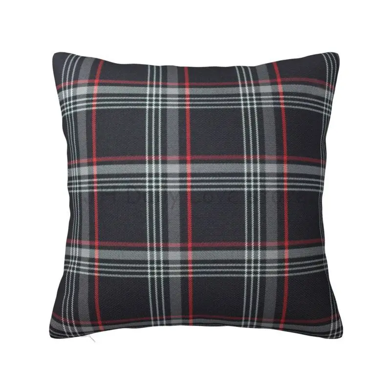 GTI Tartan Throw Pillow Cover Soft Cozy Pillow Case Home Office Car Decor Polyester Cushion Cover 18x18 Inch