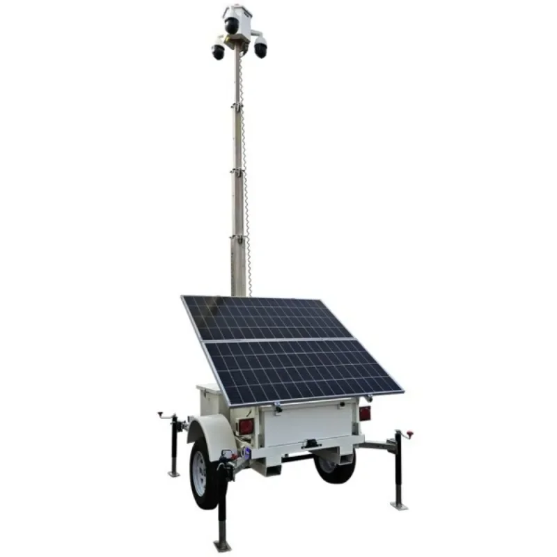 Solar trailer Mobile power supply system Lifting monitoring vehicle