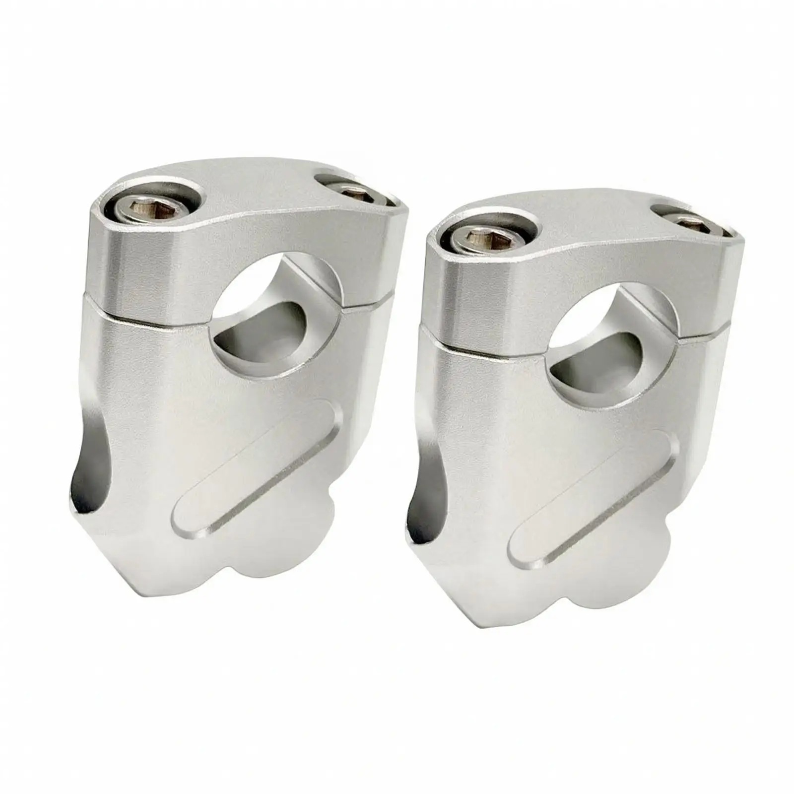 Aluminum Alloy Motorcycle Handlebar Riser 28mm Clamp 22mm Hole Lift Kit for Comfort Riding Posture Upgrade