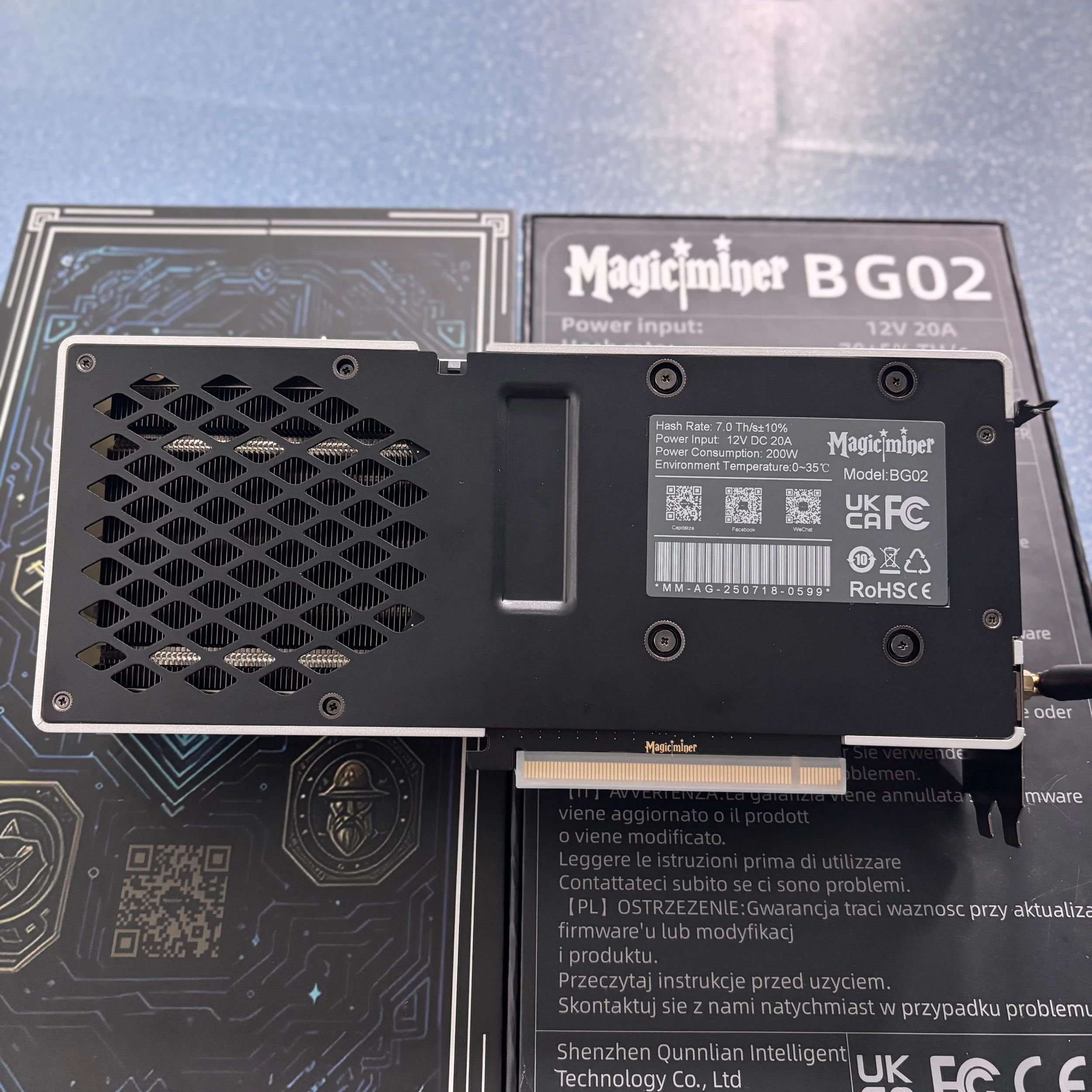 هدية إبداعية منجم سحري BG02 7TH/s 150 وات SHA256 جهاز تعدين بيتكوين ASIC هادئ مع جهاز تعدين تشفير واي فاي BTC آلة تعدين #5