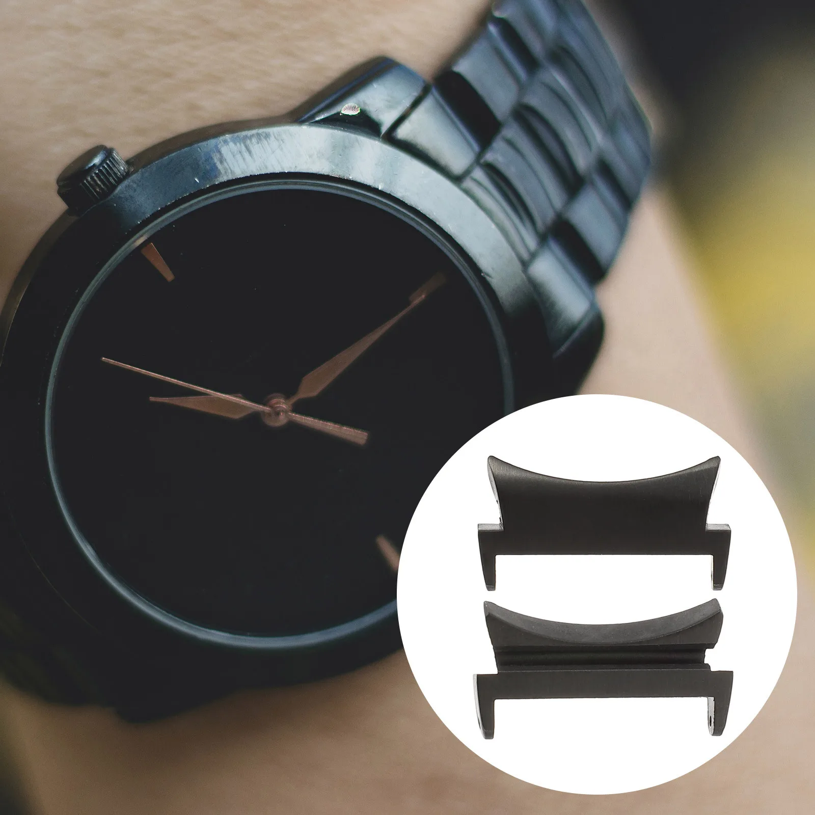 2 Buah Adaptor Koneksi Tali Jam Logam Konektor Tali Kuat Kompatibel dengan Galaxy Watch 5 4 Classic Pro Tahan Karat Aman