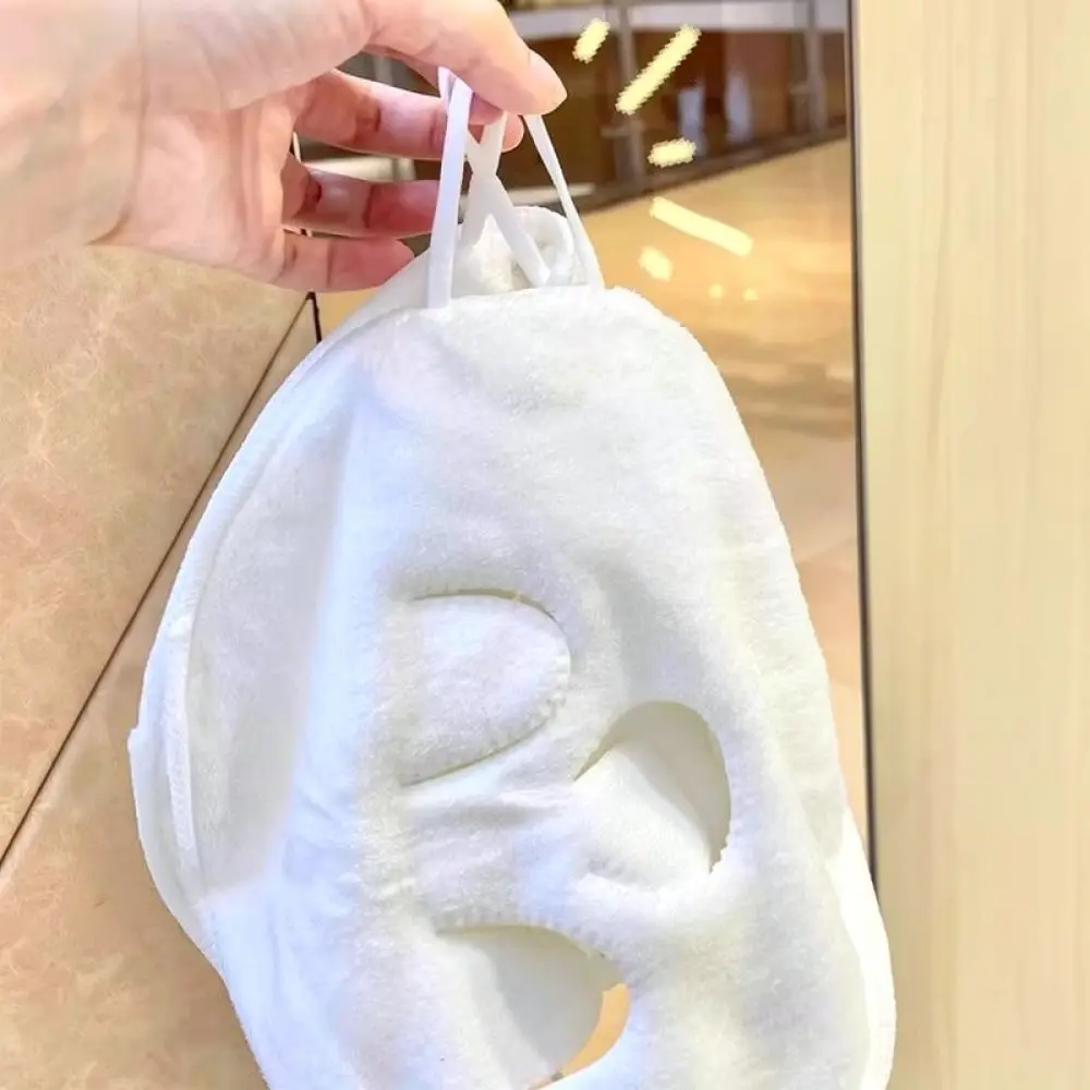 Facial Steaming Towel Hot Compress SPA Mask Reusable Soft Coral Fleece Beauty Skin Care Pore Opening Cleaning Accessory Tool