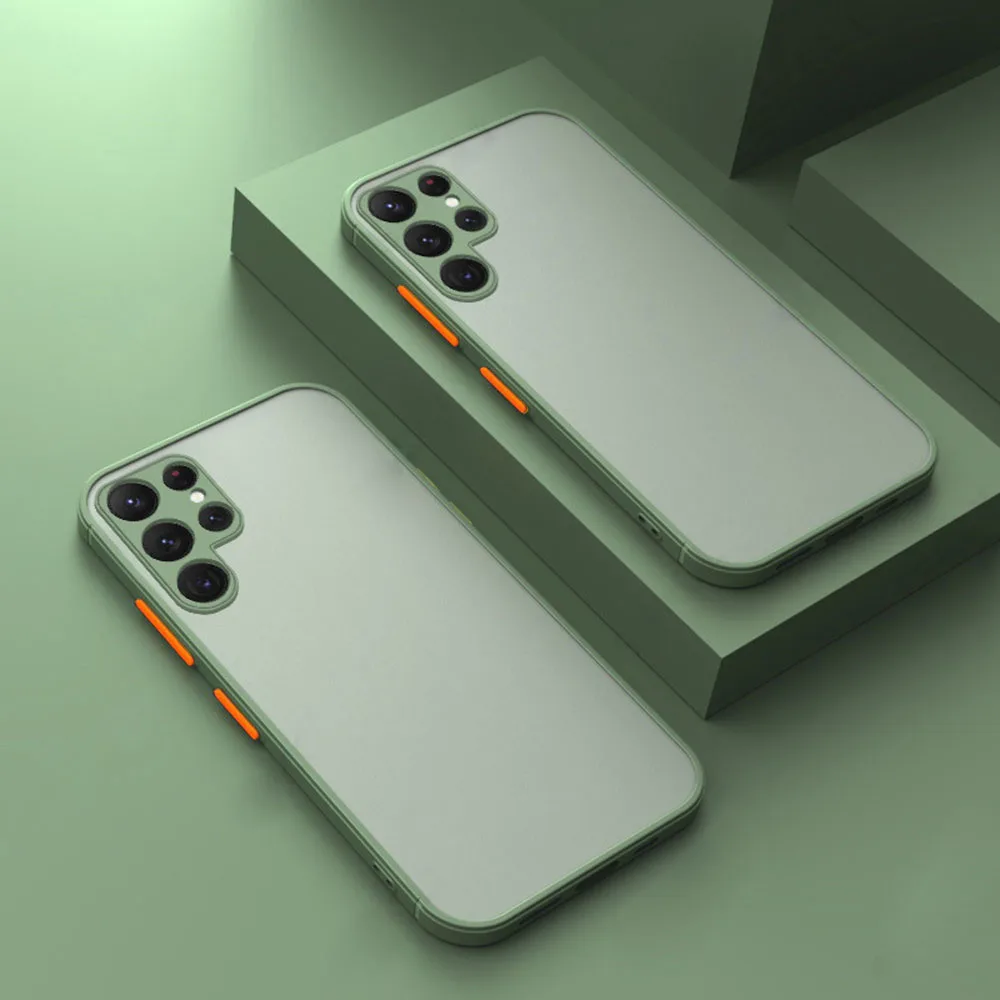 Luxury Aromr Shockproof Silicone Soft Case For Samsung Galaxy S21 S22 S23 S24 Plus S20 S21 FE S24 Ultra 5G Skin Feel Cover