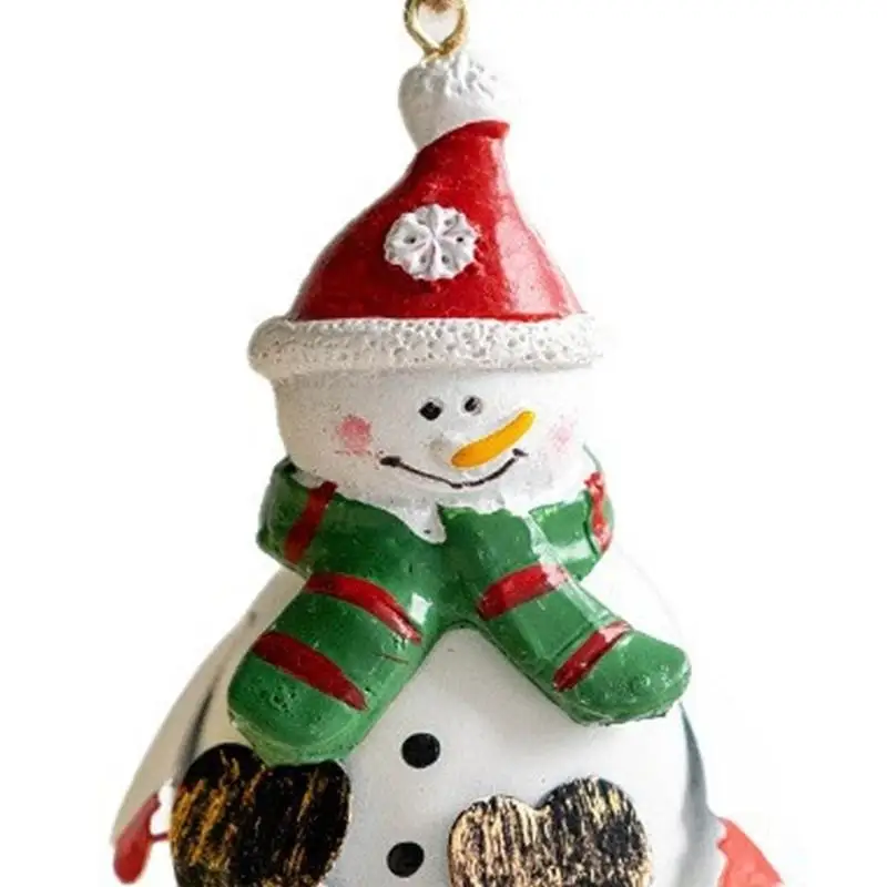 

G6KF Christmas Hangin Santa Reindeer For Indoor Holiday Decorations Iron Painted Santa Pendant Christmas Tree Decoration