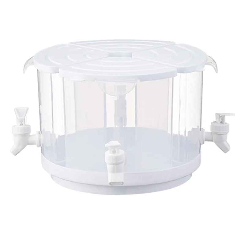 

Beverage Dispenser with Spigot 360° Removable Plastic Dispenser, with Dust-Proof Lid & Big Capacity