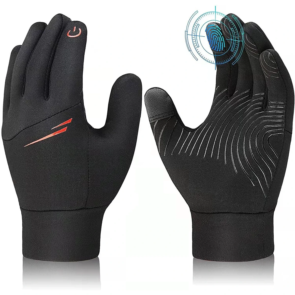 Cycling Gloves Windproof Motorcycle Gloves Winter Warm Fleece Waterproof Touch Screen Non-slip Motorbike Scooter Riding Gloves