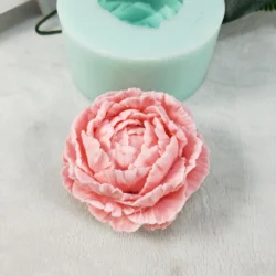 HC0209 PRZY Fiori di peonia Stampi per sapone Stampo Stampi per fiori di peonia in silicone Bouquet che fa argilla Resina Gesso Candela al cioccolato Caramelle