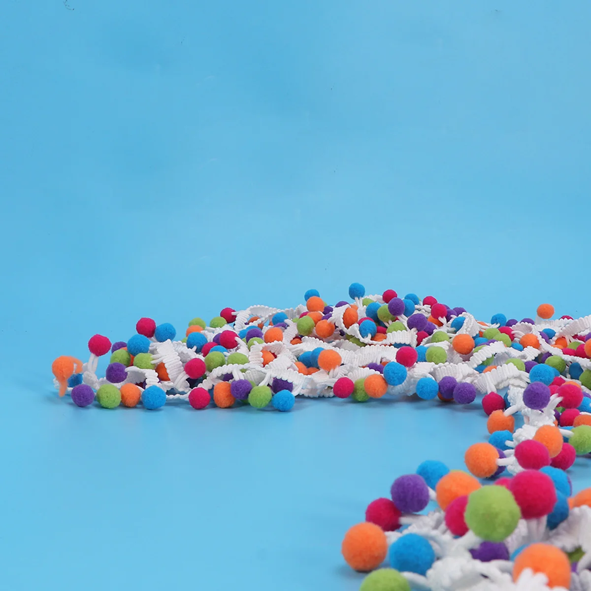 

4.5M Fringe Eco-Friendly Tassel Ball Trim For Waistband Shorts Skirt Maternity Kids Clothing Diy Craft Jewelry Making Rainbow