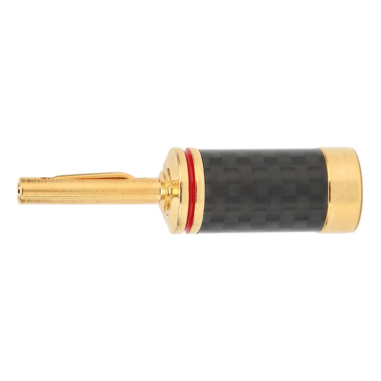 Gold-Plated Brass Banana Plugs - Corrosion-Resistant Speaker Connectors for av Receivers & for amplifiers