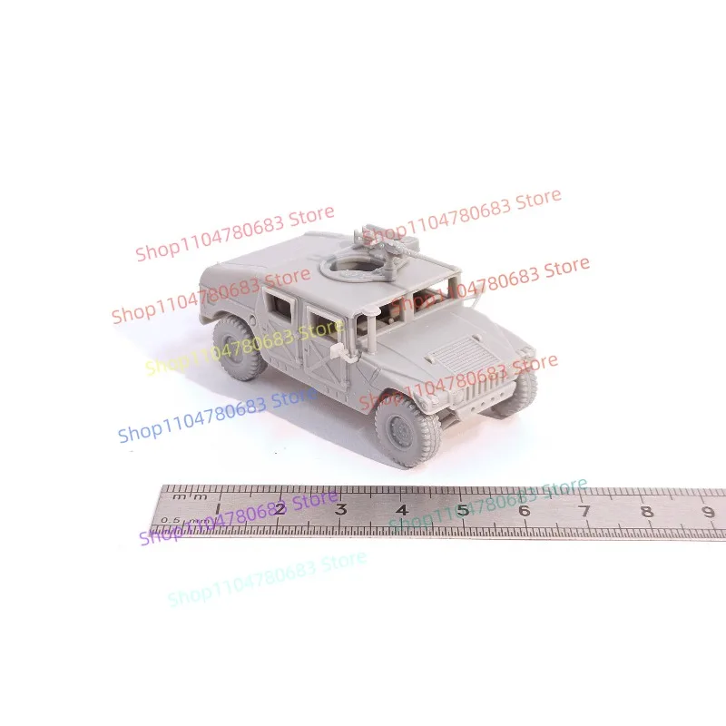 In‑Stock 1/72 Scale US Army Humvee M998, Miniature Sand‑table White Model, Cartoon Toy, Holiday Gift, Collection