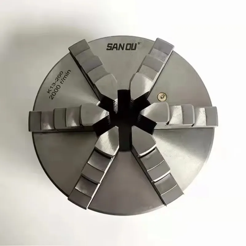 مخرطة تشاك 250 مم 6 ظرف فكي مخرطة تشاك ذاتية التمركز K13-250 مع فولاذ مقوى للمخرطة الصغيرة