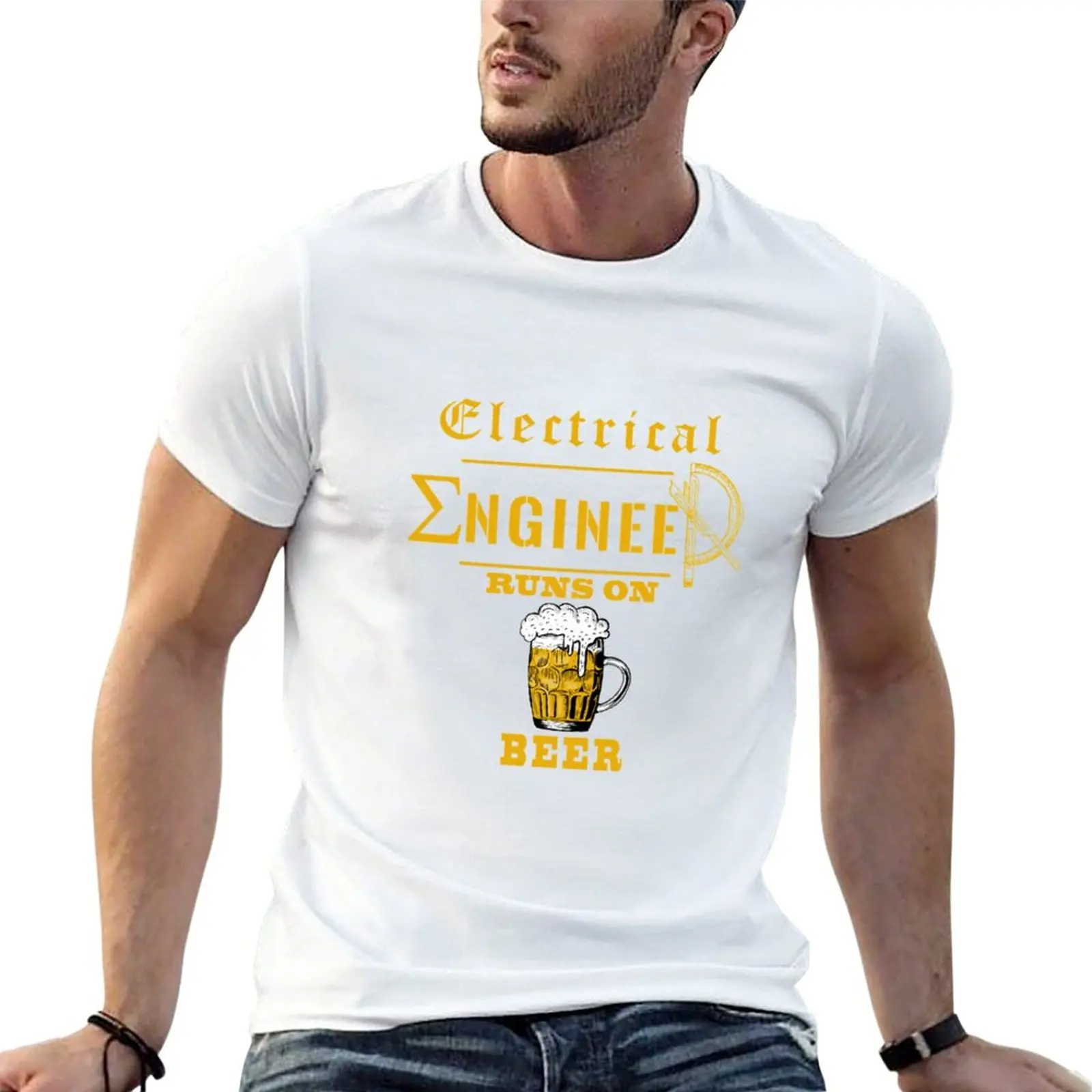 New ELECTRICAL ENGINEER RUNS ON BEE| Perfect Gift T-Shirt quick drying shirt plus size tops tees mens t shirts pack