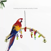 앵무새1pcs Swing Chewing Training Toys Small Parrot Hanging Hammock Parrot Training Toys Bird Cage Decorations Parrot Bird Supplies