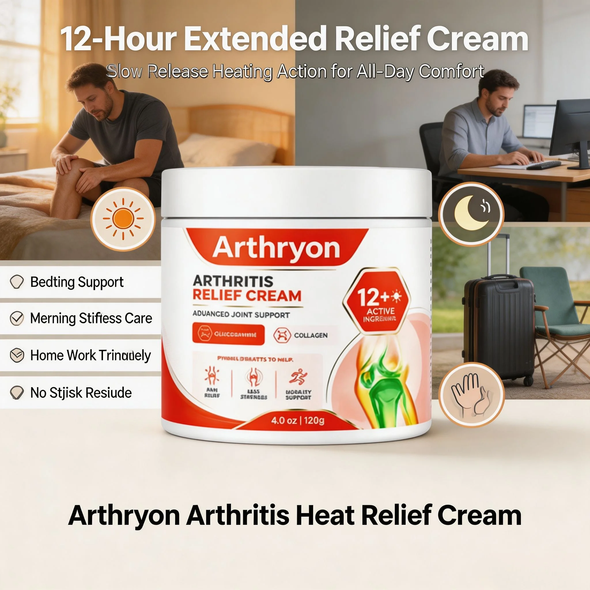 New Arthryon Joint Muscle Care Cream 100g Natural Curcuma Rosemary Peppermint Infused Nourishing Lotion for Daily Body Care