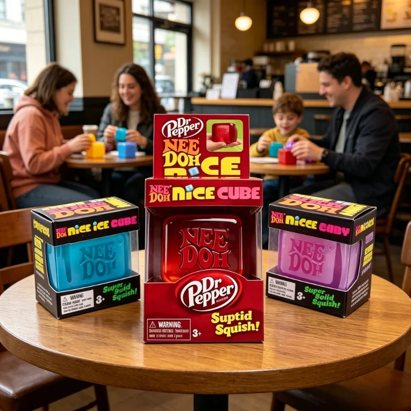 

Hot Selling Needoh Nice Cube, Sensory Stress Reliever, Fidget Cube for Focus & Anxiety, Ideal Desk Companion