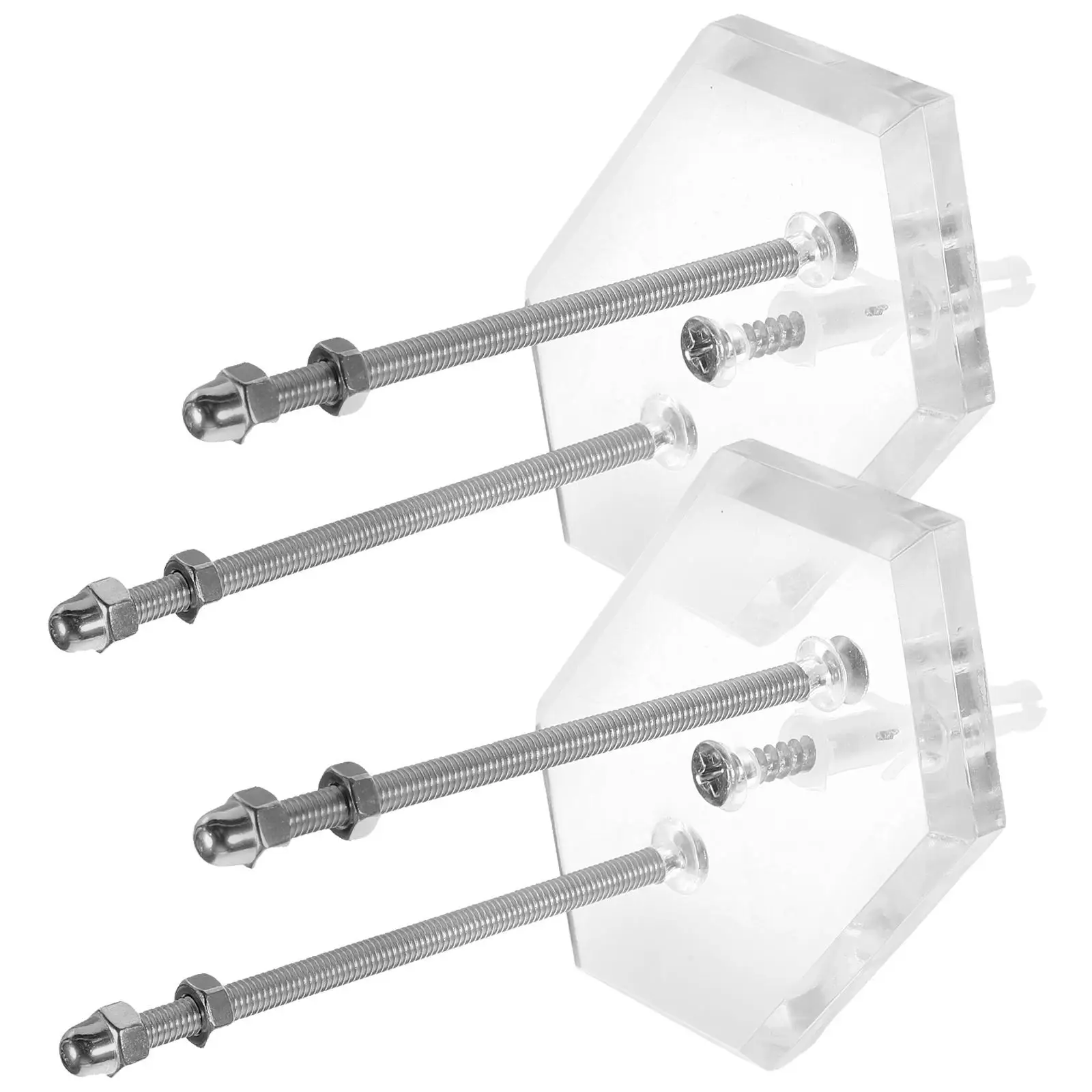 

2 Pcs Skate Skateboard Deck Wall Mount Acrylic Wall Mount Holder Black Color Storage Display Shelf Deck