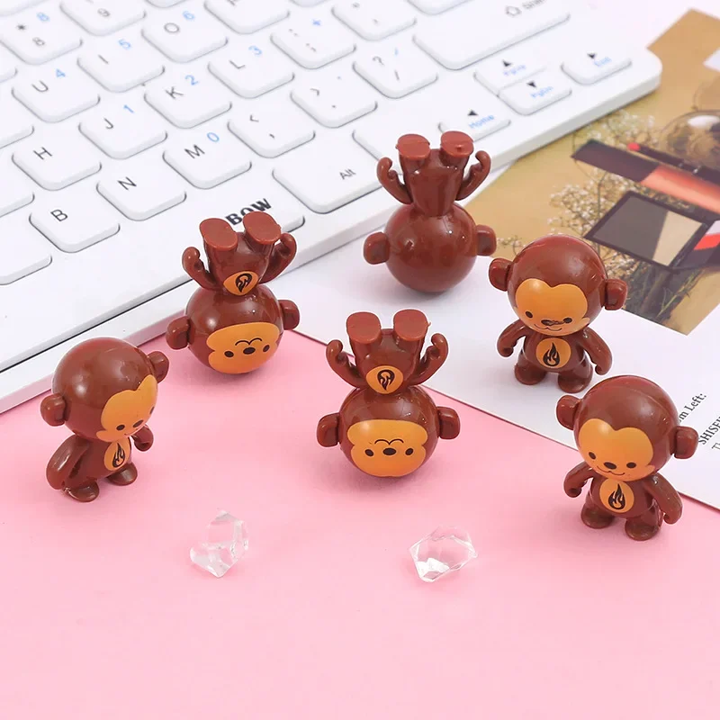 

1pc Toy for Children Monkey Tumbler Toy for Kids Turpors Cartoon Small Toys Rotate The Stunts, Little Cute Monkeys Gifts