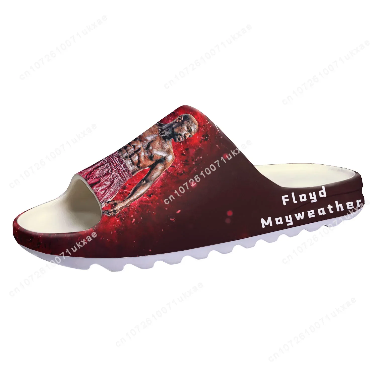

Floyd Mayweather Undefeated Boxing Champ Тапочки на мягкой подошве Домашние сабо на заказ Step On Water Shoes Мужские женские подростковые сандалии