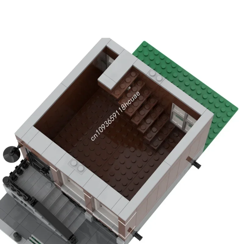 757pcs MOC 저렴한 모듈형 M 캐널 하우스 Nr 1 모델 빌딩 블록 DIY 창의적인 장난감 교육 크리스마스 선물 어린이 생일 선물