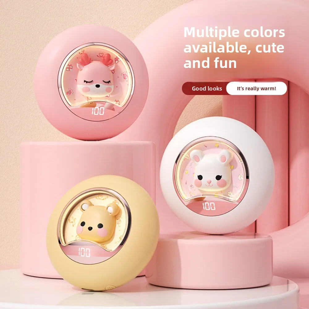 

2025 New Astronaut USB Hand Warmer 2-in-1 Rechargeable Portable Heating Pad Night Light Electric Hot Water Bag Hot Sal