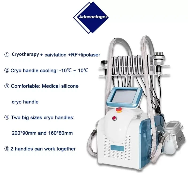 Professional Body Contouring Machine Vacuum Massage RF Cavitation Cooling Handle Beauty Equipment for Salon Spa Care