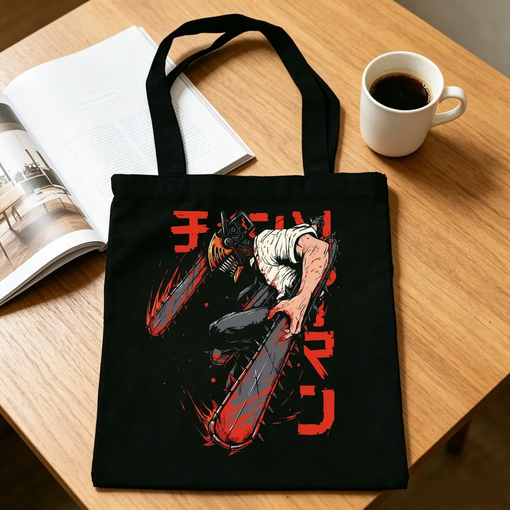 Chainsaw Man tote bag totebag sac cabas einkaufstasche reusable shopping femme