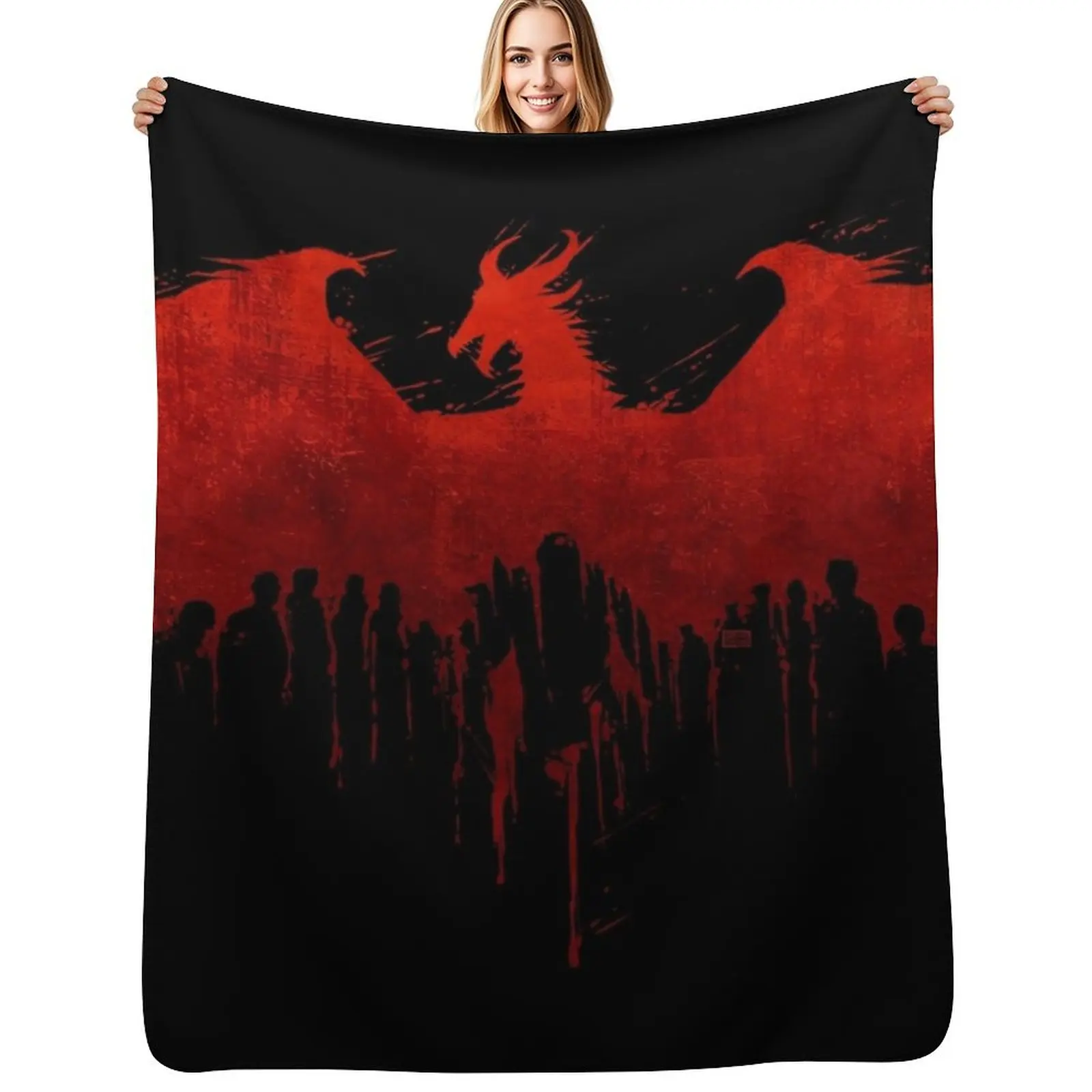 Dragon Age II Blood Dragon V2 Manta suave y cálida, regalo para hombres, mujeres y adultos