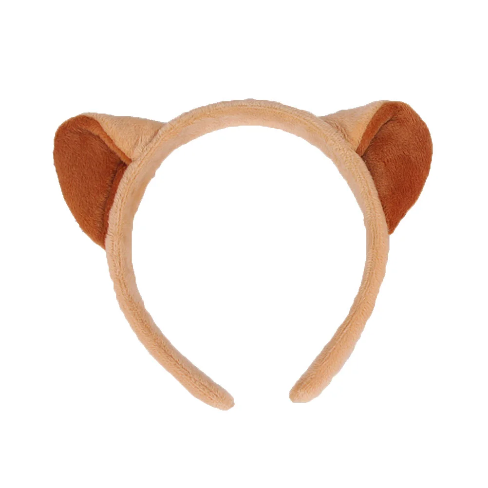 Light Brown Headband Headdress Cartoon Animal Headwear Adorable Hair Eye-catching