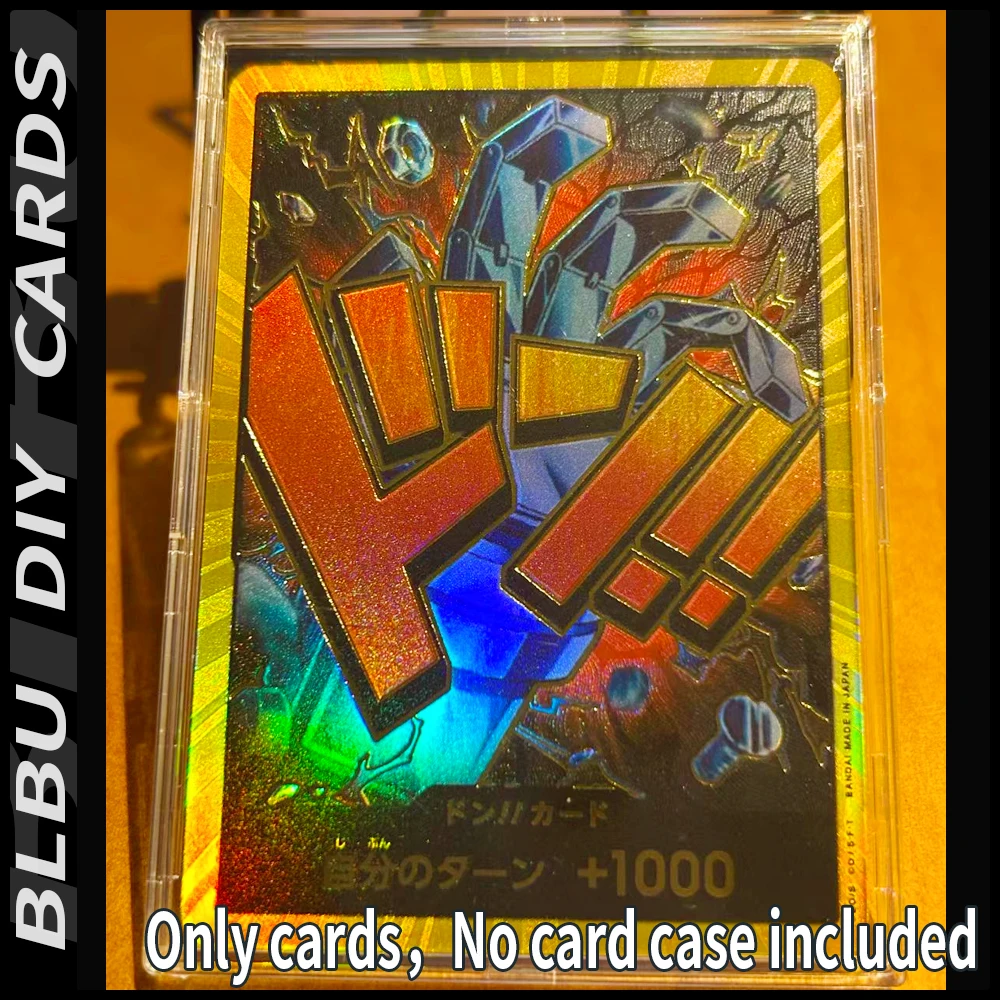 BLBU 1 قطعة OPCG TCG ذهبي دون!! بطاقة المجموعة The Best Prb-01 En Jp Super Parallel Zoro Perona Gold Flash BoaHancock Nico Robin