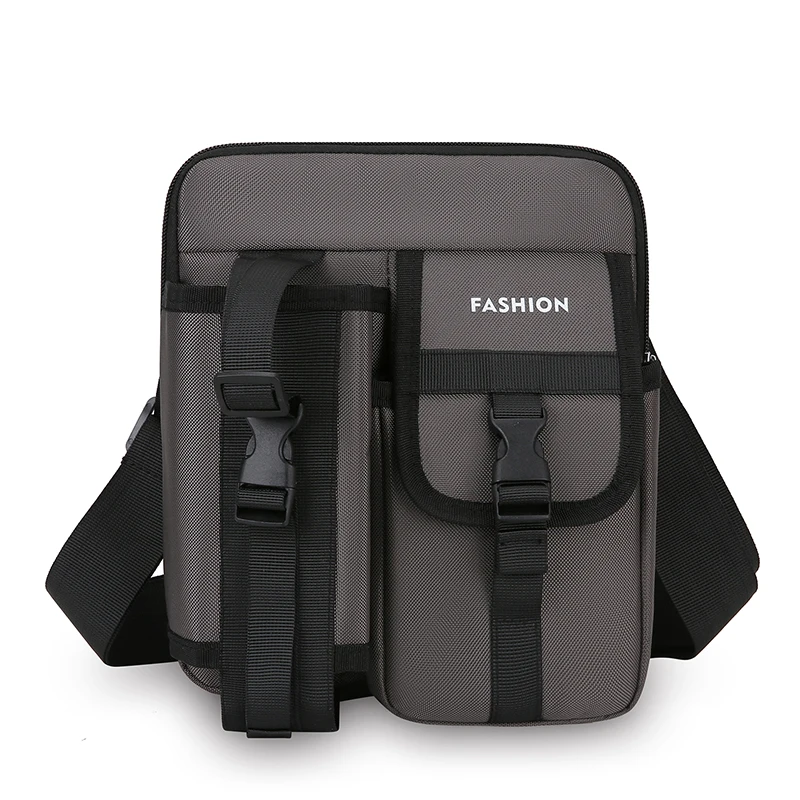

The New Men's Bag Is A Single-Shoulder Crossbody Bag With A Large Capacity And A Water Bottle Pocket It Is A Casual Travel Bag