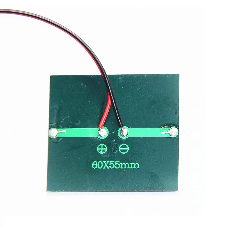 Высокоэнергоэффективные OEM поликристаллические силиконовые солнечные панели 0,55 Вт 3 в, портативная мини-батарея для велосипедов, дворов, рыбалки, лодок